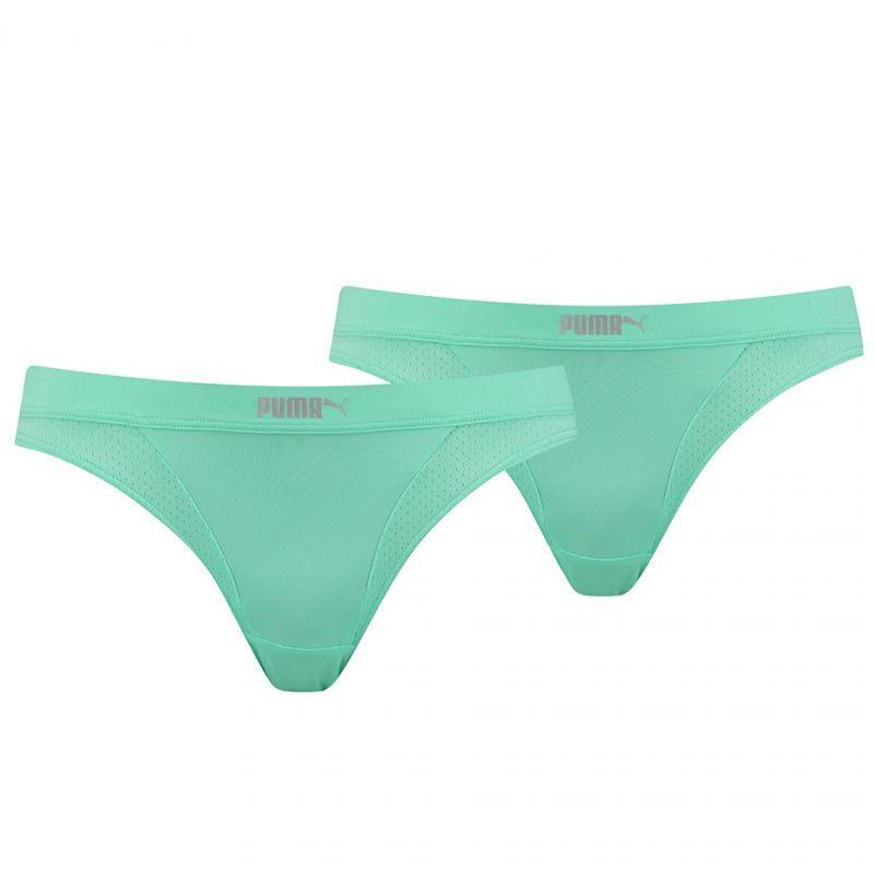 PUMA Slip Bikini Donna Misura Confezione 2 Puma 907632 Verde