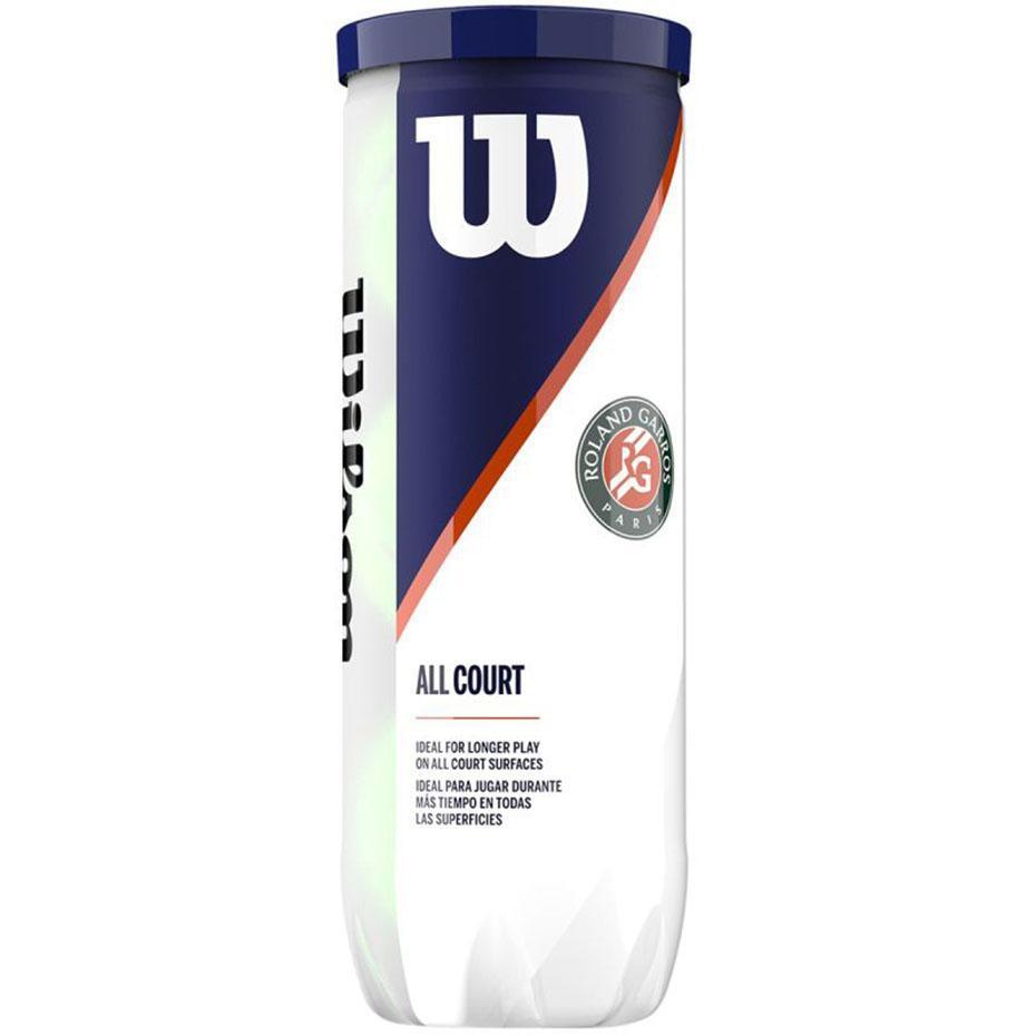 Palline Da Tennis Misura Confezione 3 Wilson Roland Garros Giallo Taglia Unica 2/3