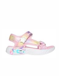 Sandales pour fille Skechers Lights rêves de licorne rose