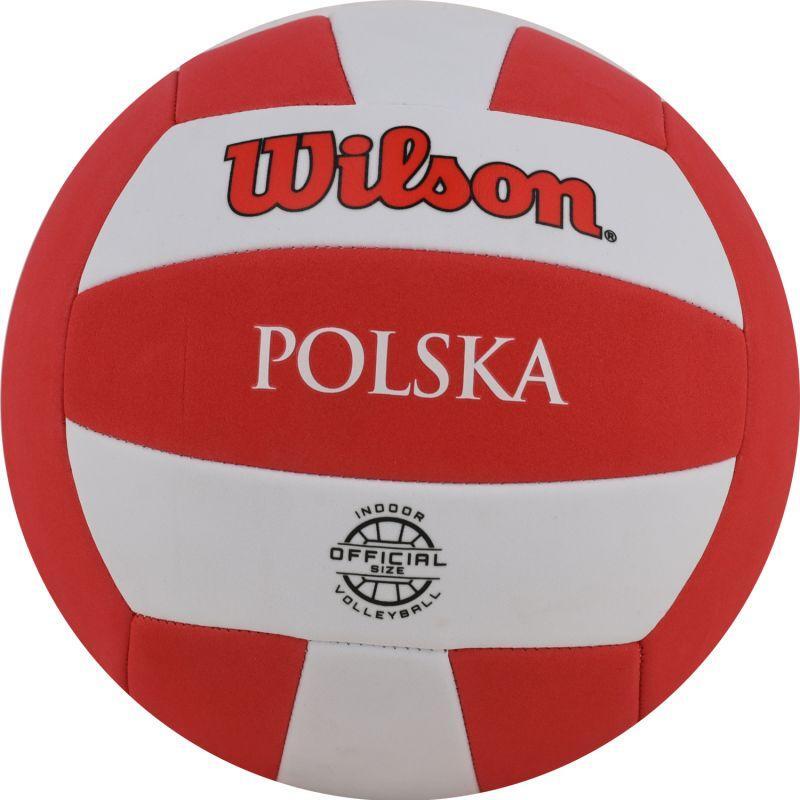 Wilson - Ballon De Volleyball Polska (blanc / Rouge) - Ballon De Volley - Blanc|rouge - 5 - Decathlon
