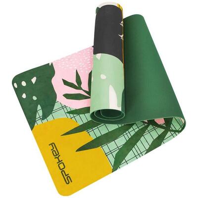 Home jungle yogamat (groen/multikleurig)