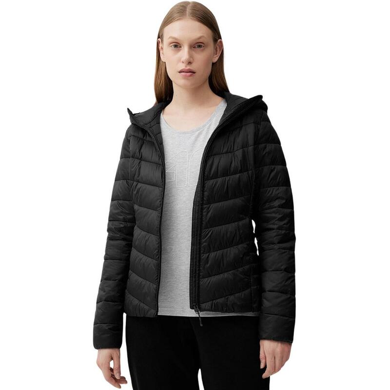 Dames F0955 Gewatteerde Jas (Zwart)