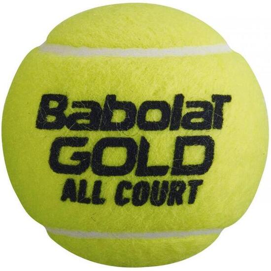 Palline Da Tennis Misura Confezione 4 Babolat Gold All Court Giallo
