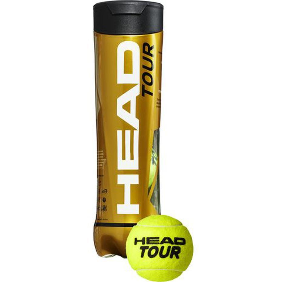 Tour bolas de tênis (pacote de 4) amarelo