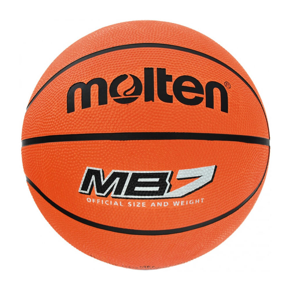 Molten - Ballon De Basket Motif/style Logo Mb7 (orange) - Ballon De Basket - Jaune|orange - Decathlon