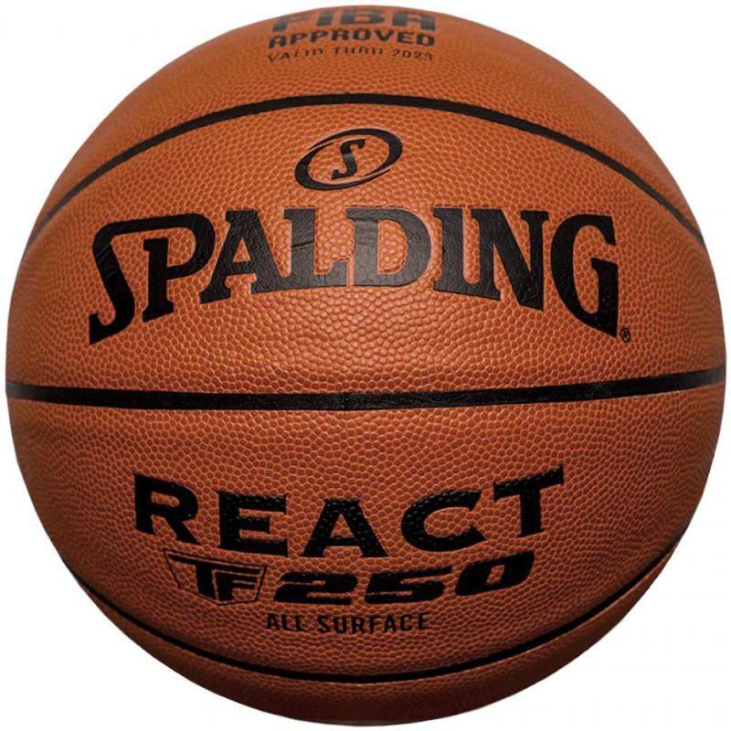 Skórzana Piłka Do Koszykówki React TF 250 Logo