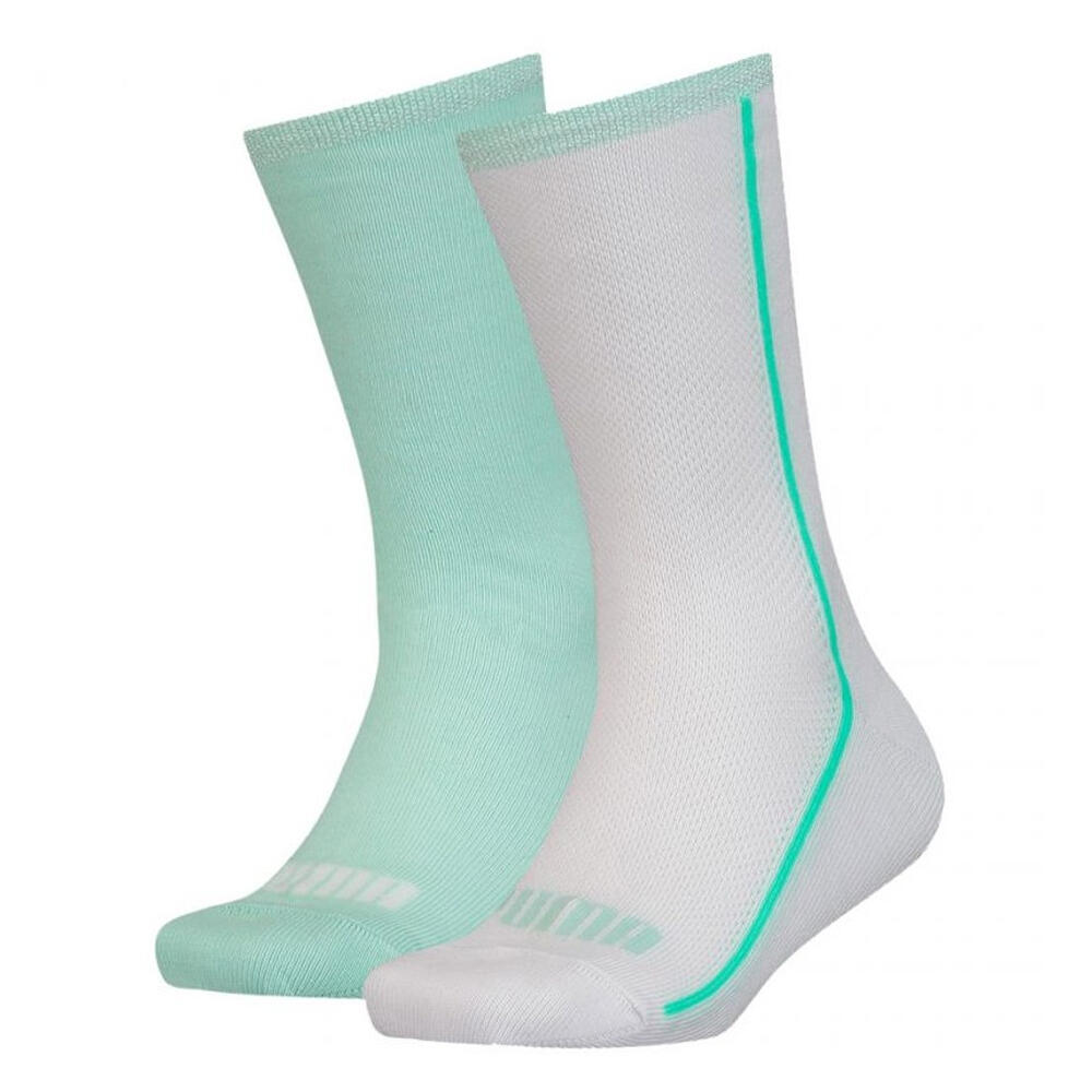 Meias Malha 907628 (Conjunto de 2) Criança Branco / Menta