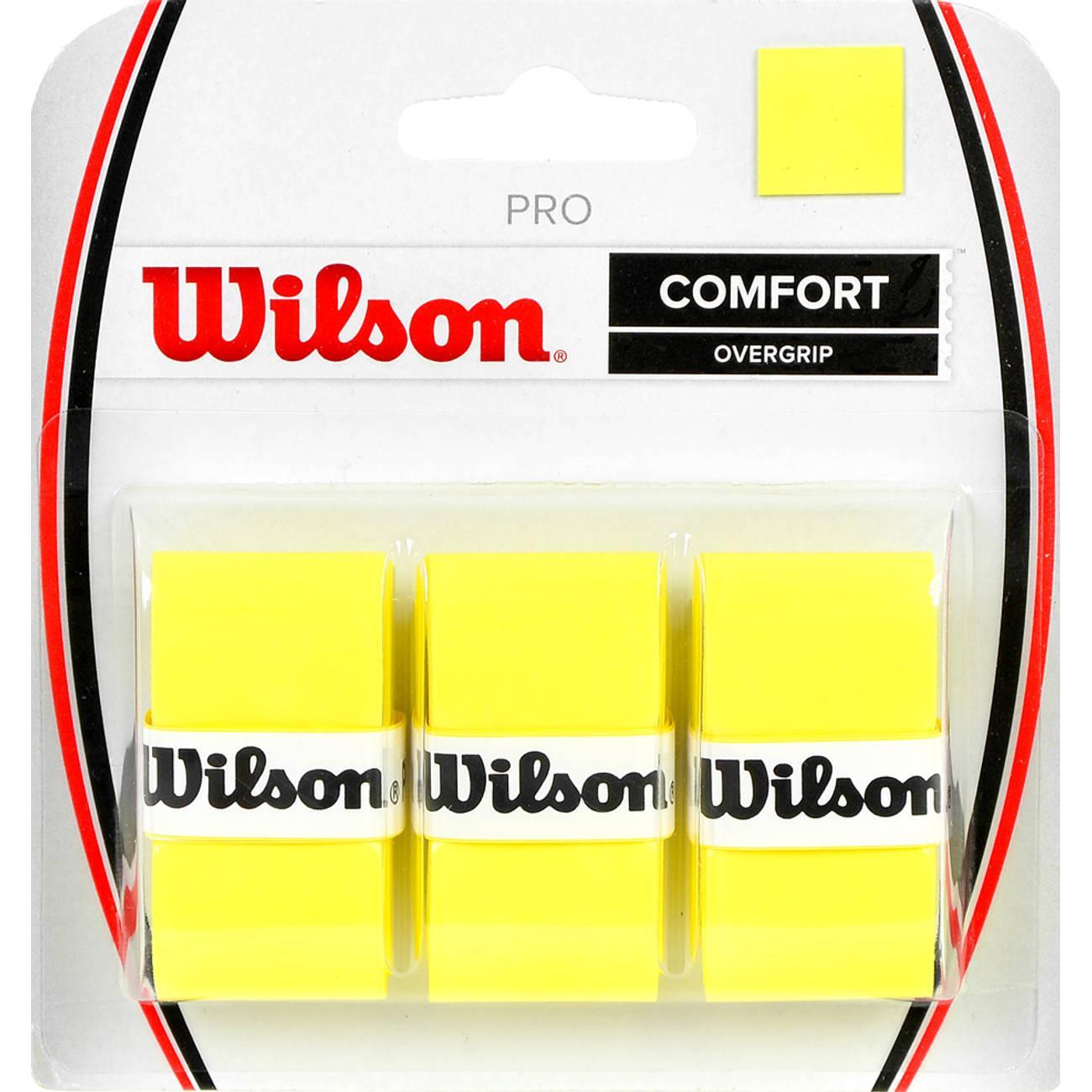 Pro Comfort Racket Overgrip (Pack of 3) (Yellow) One Size 2/3