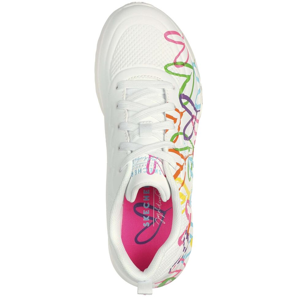 Buty sneakersy sportowe damskie Skechers Uno Lite białe wygodne