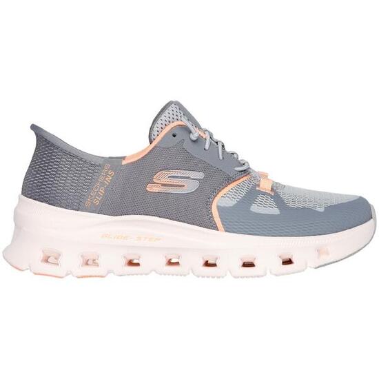 Zapatillas de la marca Skechers GLIDE-STEP PRO para mujer en color gris.
