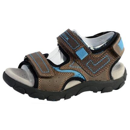 Sandales Geox Enfant Garçons J S. Strada A - Wax.Syn2+PR.DBK