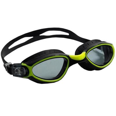 Unisex zwembril voor volwassenen (zwart/geel)