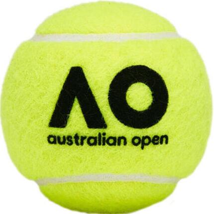 Ensemble Balles De Tennis AUSTRALIAN OPEN (Jaune) Taille unique