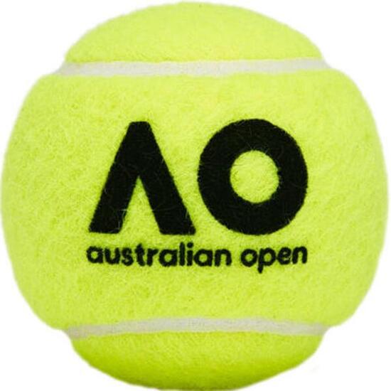 Ensemble Balles De Tennis AUSTRALIAN OPEN (Jaune) Taille unique