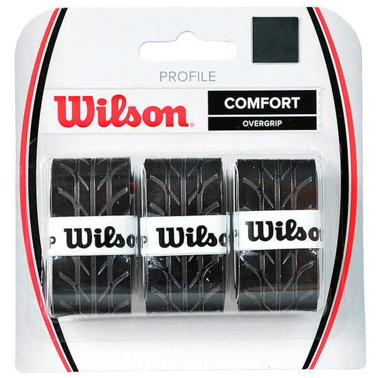 Soffice Overgrip Per Racchette Misura Confezione 3 Wilson Pro Nero