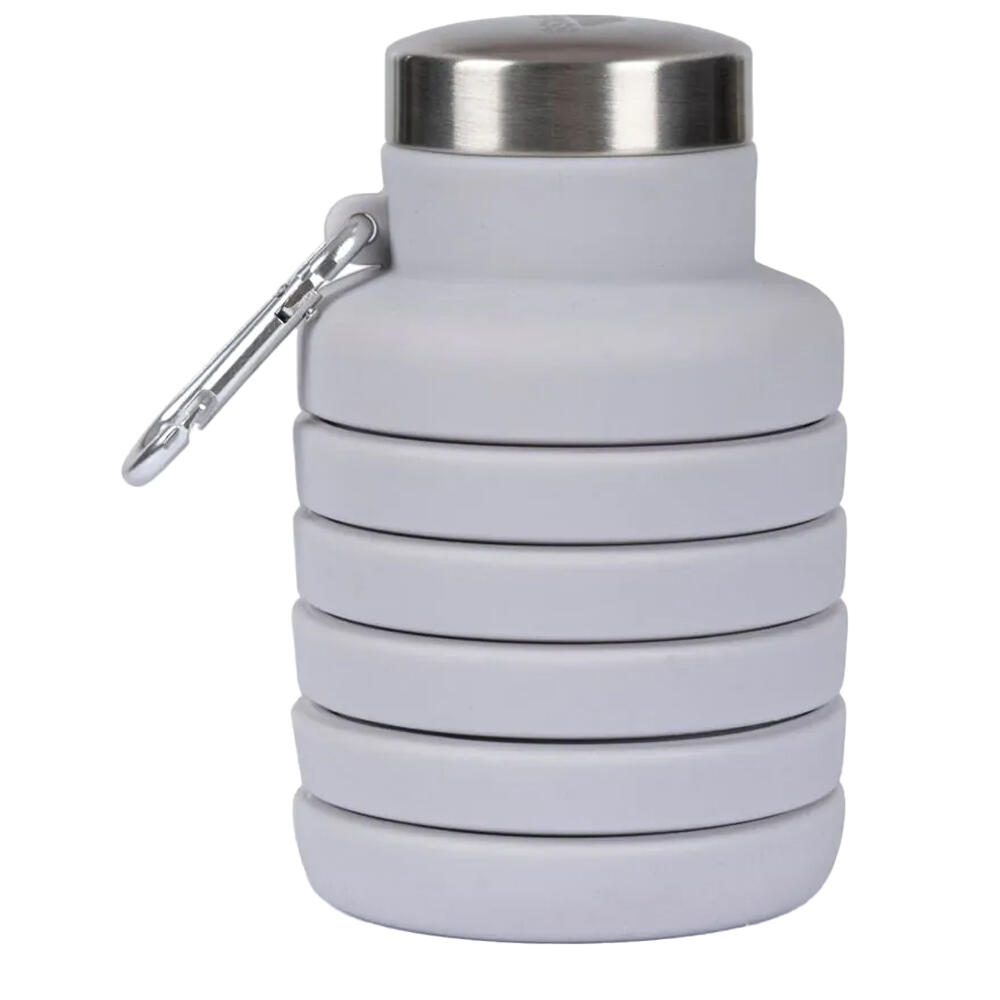 TRESPASS Vavo opvouwbare silicone waterfles (Platina)
