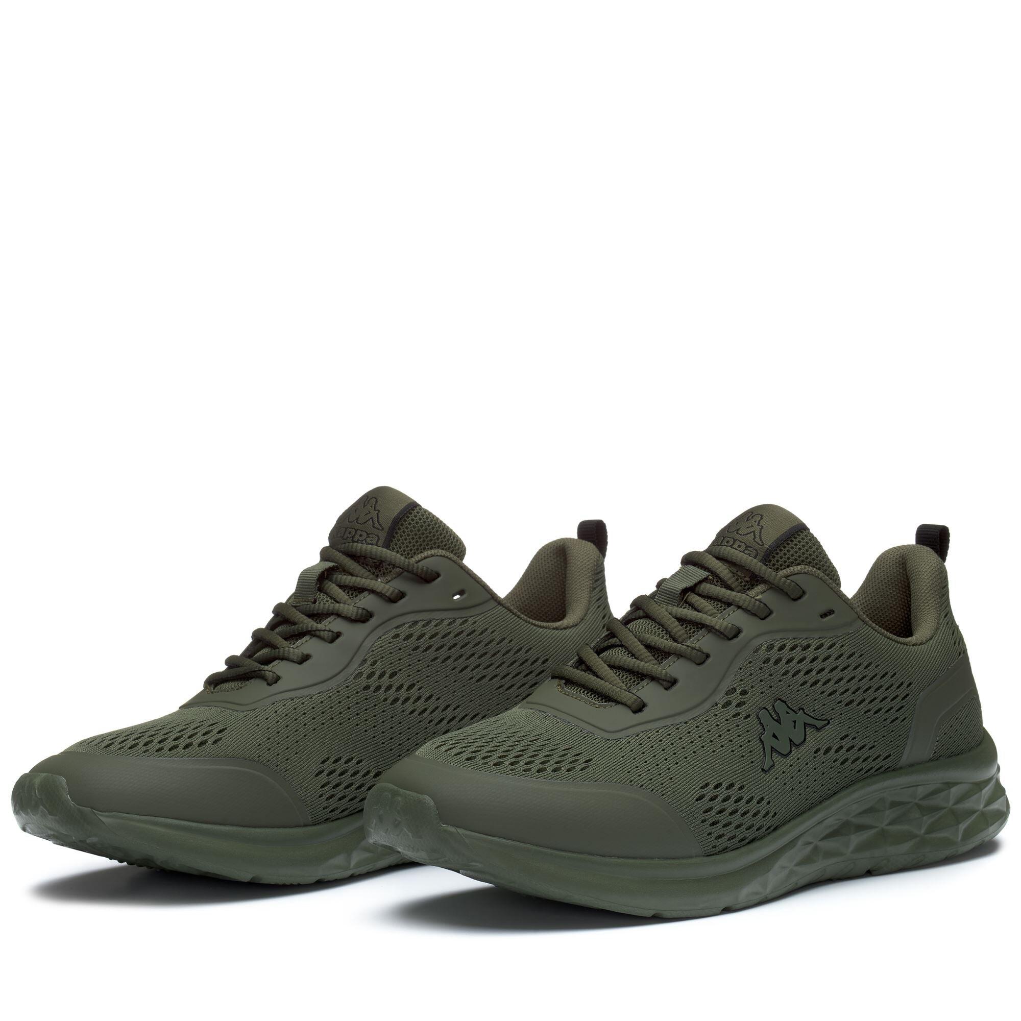 KAPPA sneakers da uomo e donna in poliestere verde da fitness