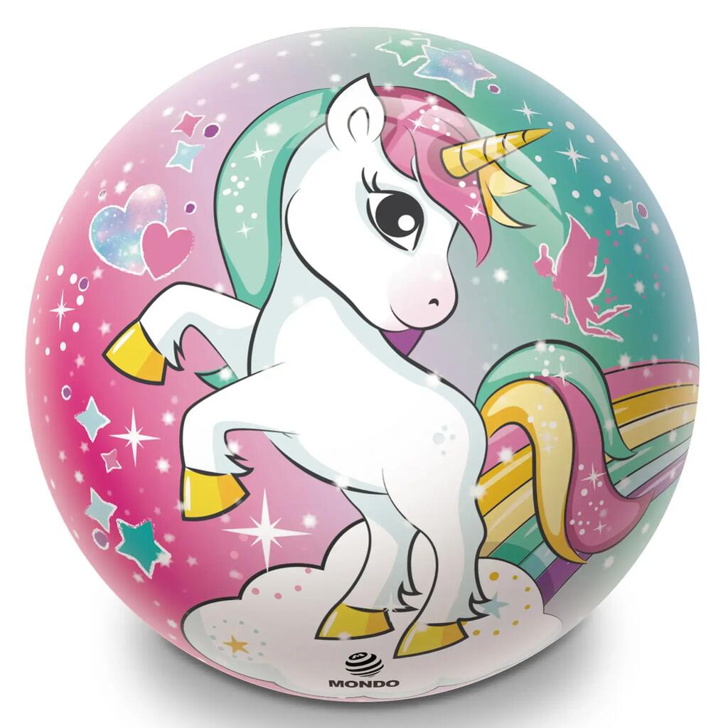 Gumená lopta s potlačou Mondo UNICORN - 230 mm