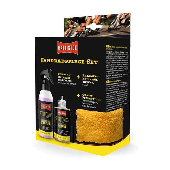 Ballistol Bike Care Set 1x50ml BikeClean +1x65ml BikeCer+Tuch