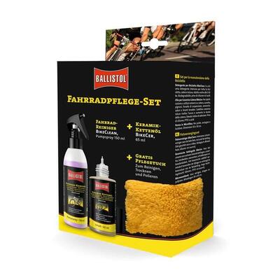 Ballistol Bike Care Set 1x50ml BikeClean +1x65ml BikeCer+Tuch