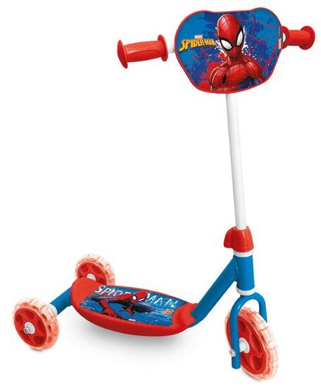 Hulajnoga trójkołowa dla dzieci Mondo Spiderman czerwono-biała