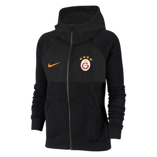 Felpa Con Cappuccio E Zip Intera Bambini Nike DA1686 Nero
