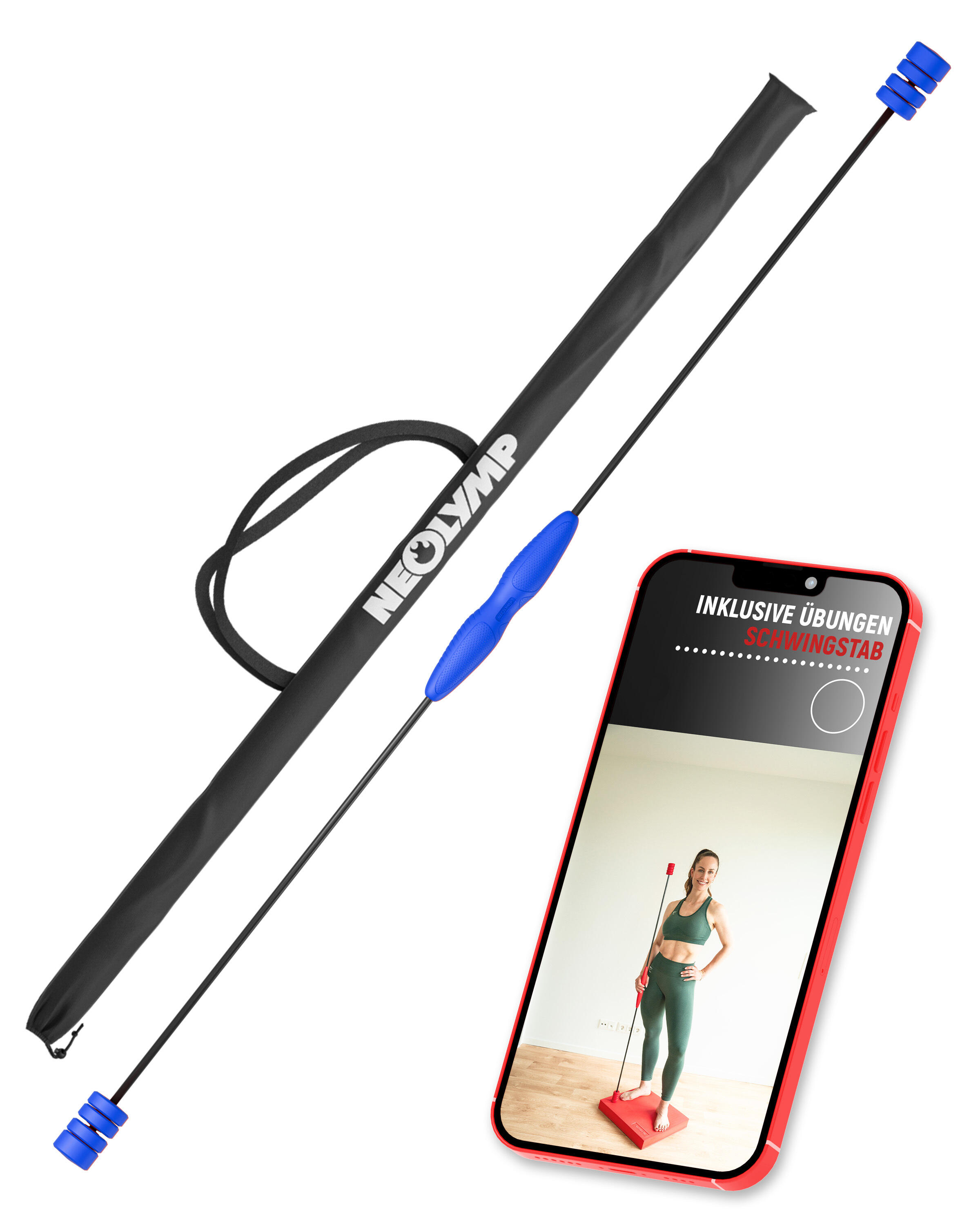 Schwingstab con mango ergonómico – Entrenador de vibración para entrenamiento 1/7