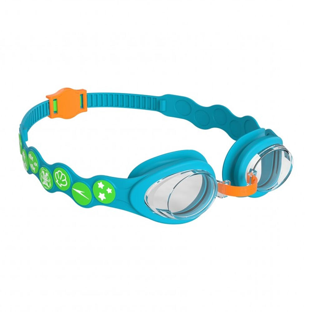 Schwimmbrille Gepunktet für Baby Kinder Blau/Grün 2/2