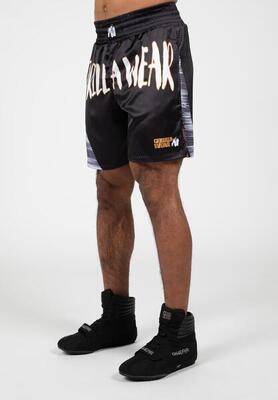 Clayton boxing shorts - zwart/goud