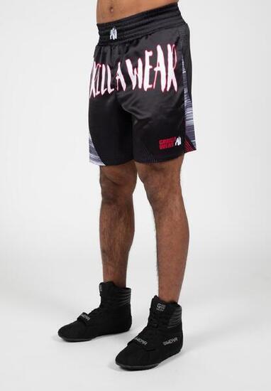 Clayton Boxing Shorts - Zwart/Rood