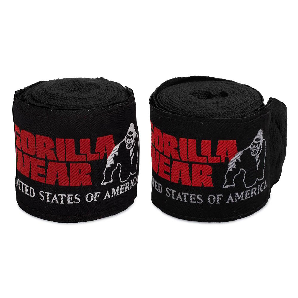 Gorilla Wear - Boxing Bandes Pour Les Mains - Noir - 4m - Bandes De Boxe - Noir - 4 M - Decathlon