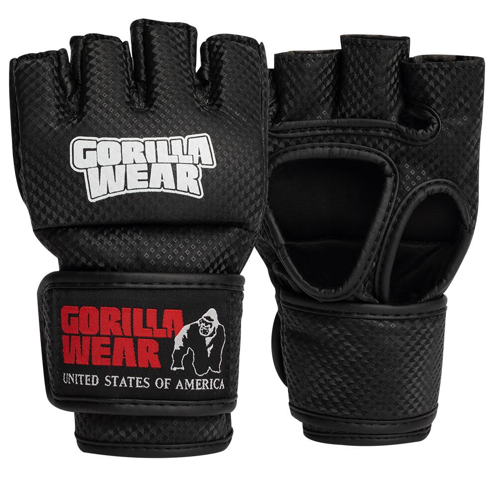 Gorilla Wear - Berea Gants Mma (sans Pouce)- Noir/blanc - Mitaines De Combat - Noir|rouge - 44 L - Decathlon