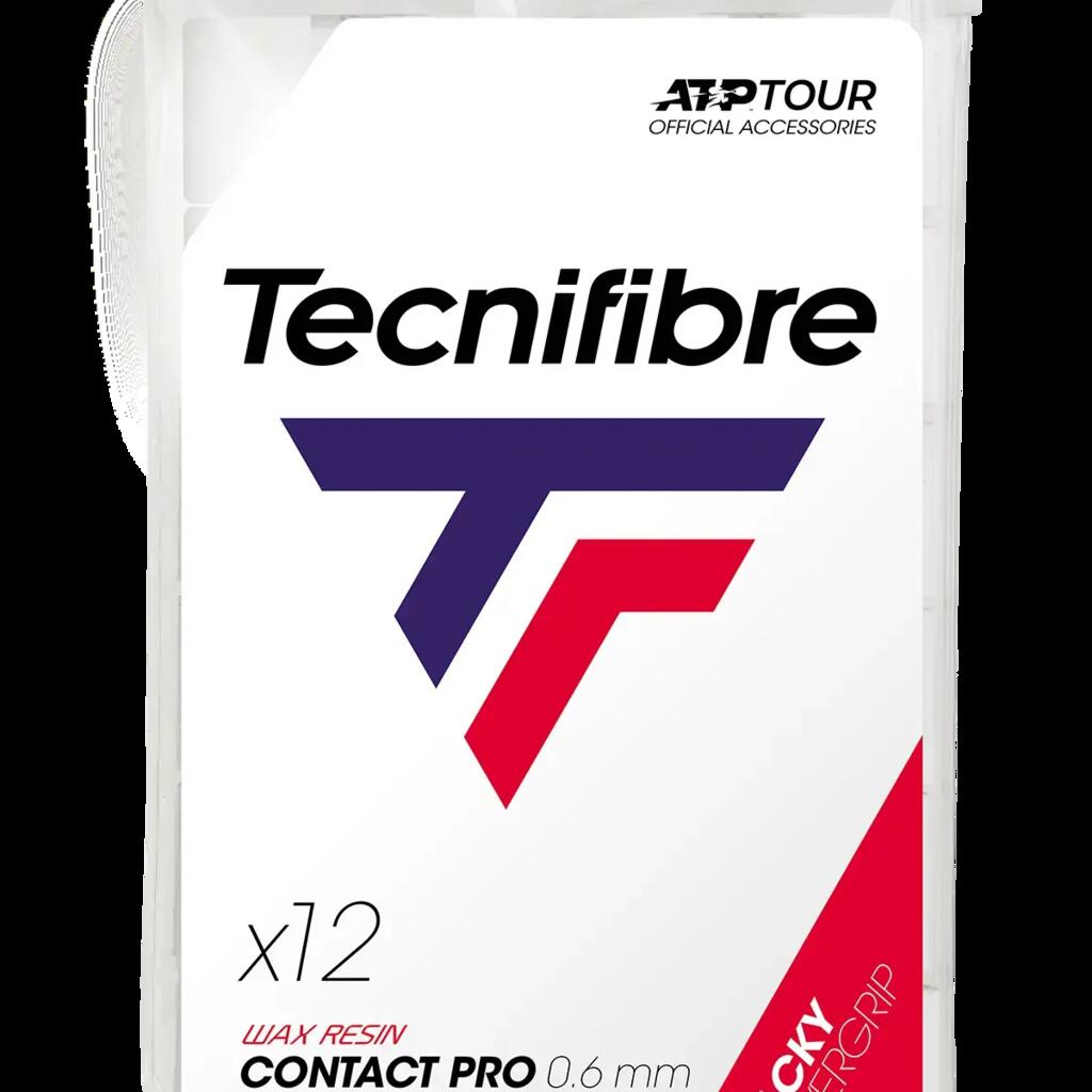 Bag Of 12 White Tecnifibre Contact Pro Overgrips