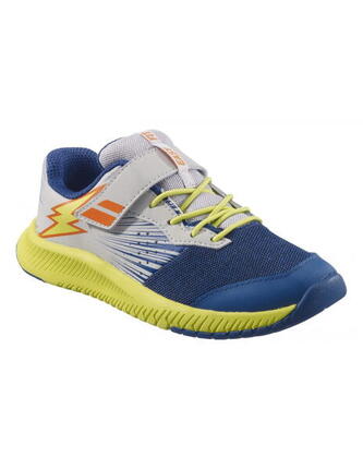 Chaussures Garçon Babolat Pulsion All Court Blanc Et Bleu 32s21518 4087
