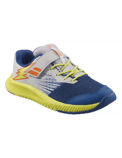 Chaussures Garçon Babolat Pulsion All Court Blanc Et Bleu 32s21518 4087