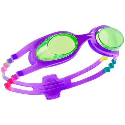 Chromen zwembril voor kinderen (zwart/geel)