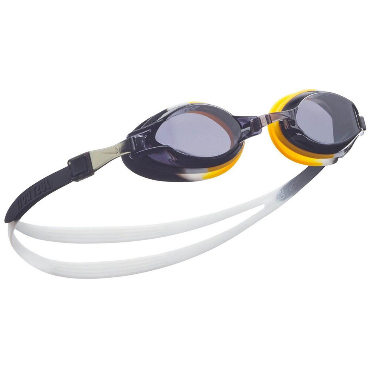 Schwimmbrille Chrom für Kinder Schwarz/Gelb 2/5