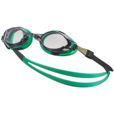 Chromen zwembril voor kinderen (zwart/groen)