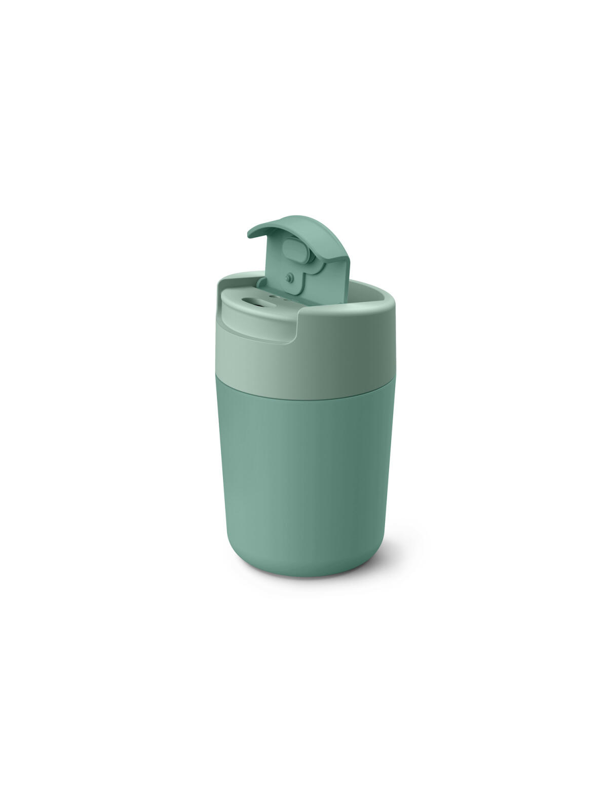 JOSEPH JOSEPH TAZA VIAJE TAPA ABATIBLE 340ML VERDE 2/5