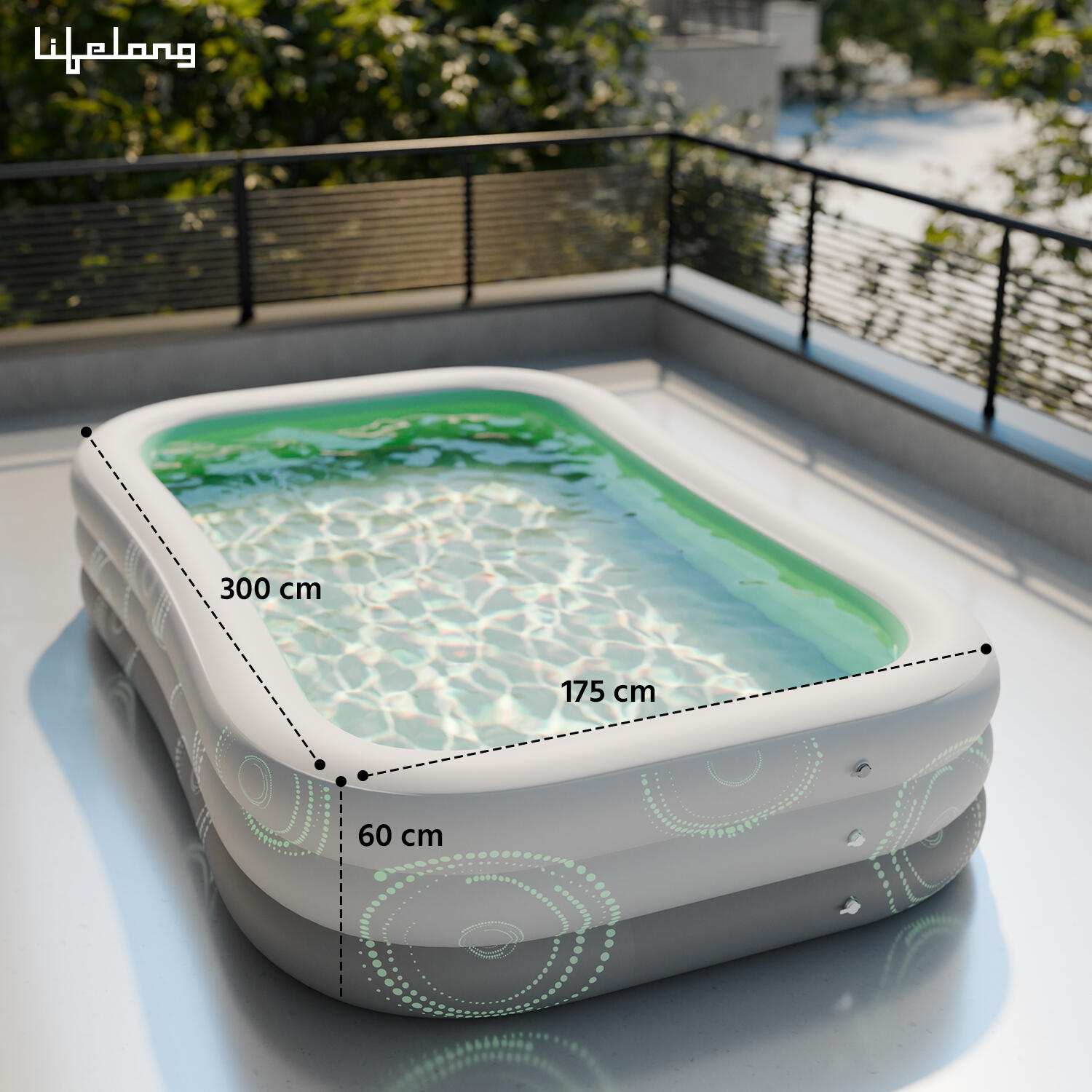 Lifelong Inflatable Swimming Pool 10 feet  for adults and children