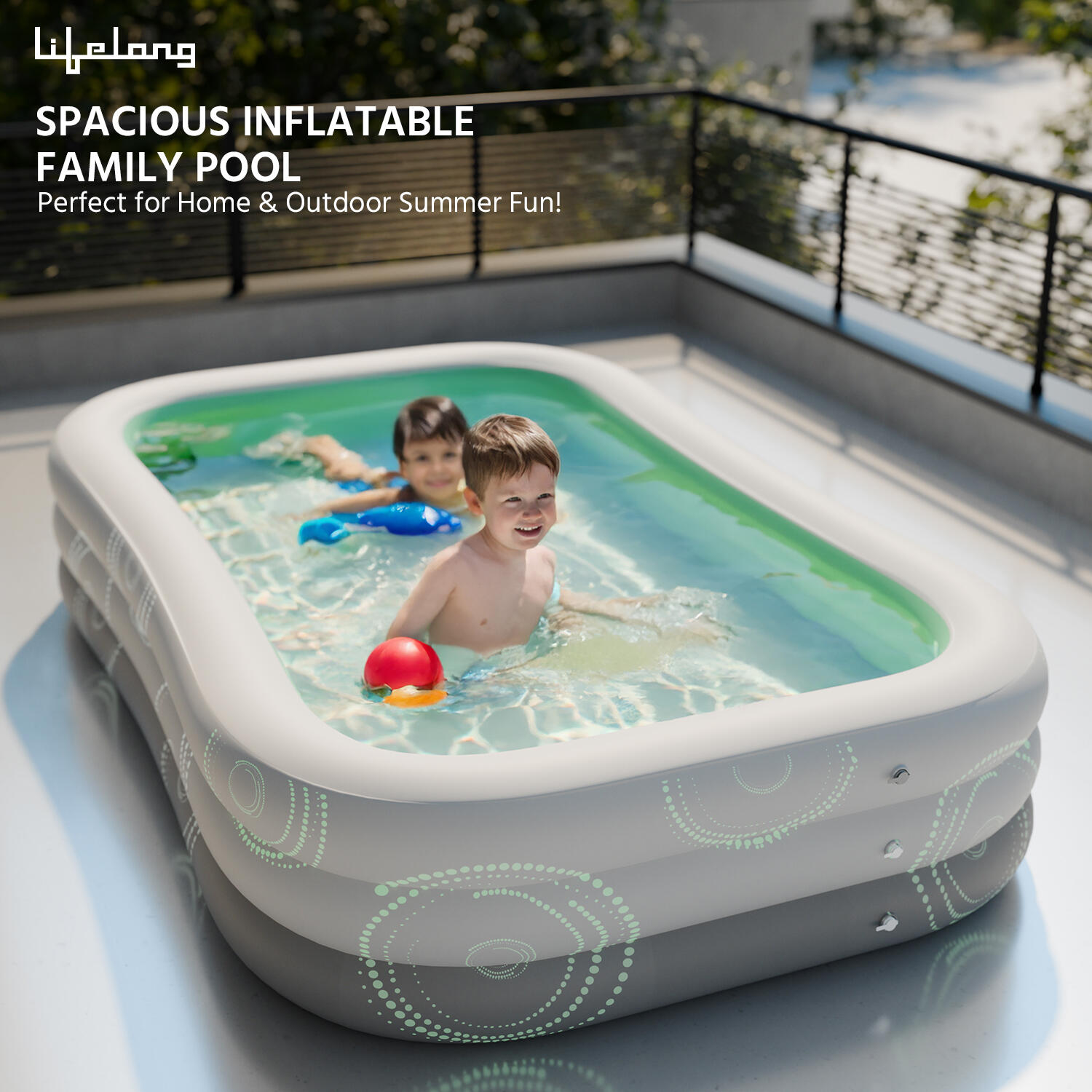 Lifelong Inflatable Swimming Pool 10 feet  for adults and children