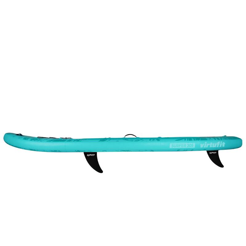 Stand up paddle - Surfer 305 - Turquoise - Avec voile à vent et accessoires