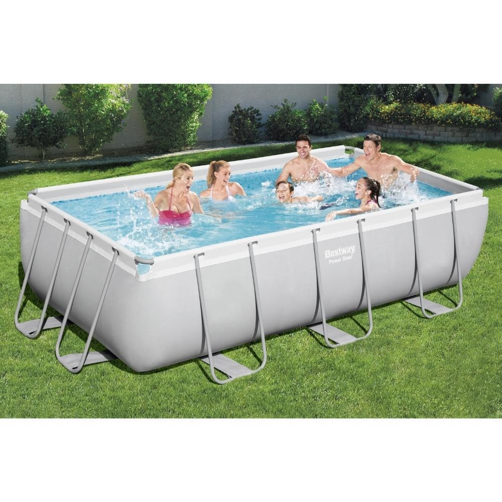 Bestway - Power Steel - Piscine tubulaire - 404x201x100 cm - Rectangulaire 2/7