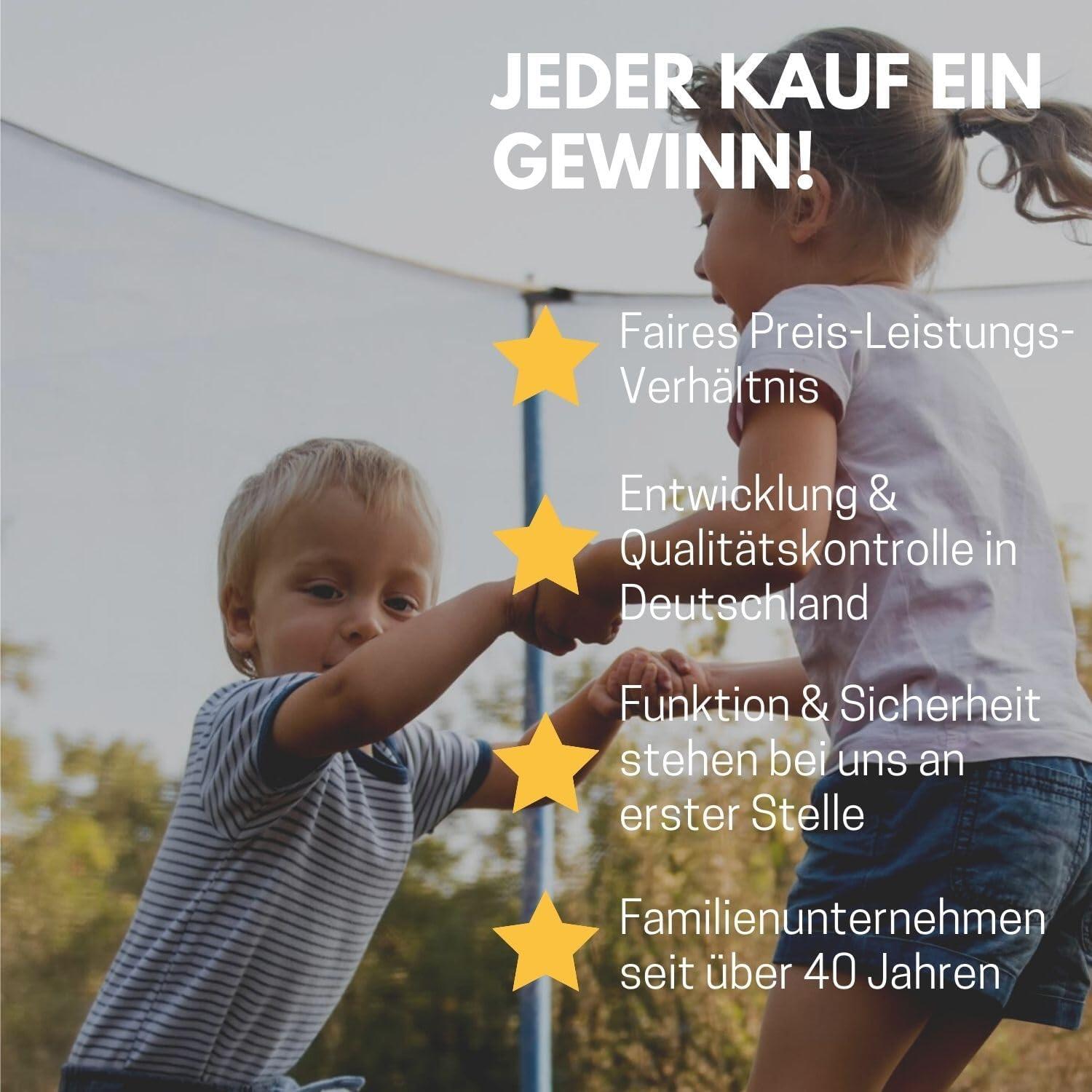 Best Sporting 57141 Trampolin Superstar RED 366 Ø incl. Netz 6/6