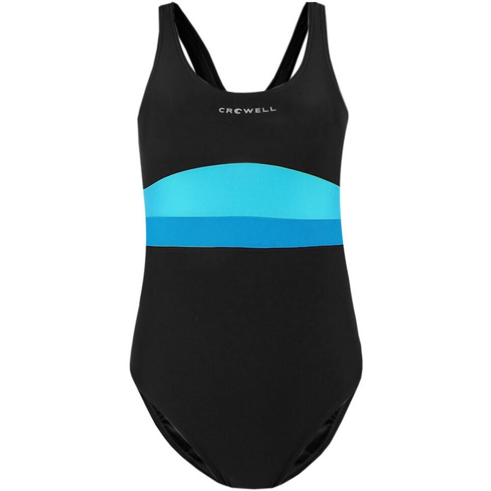 Zwaanzwaanzwempak voor meisjes (ZWART/BLAUW) 1/3