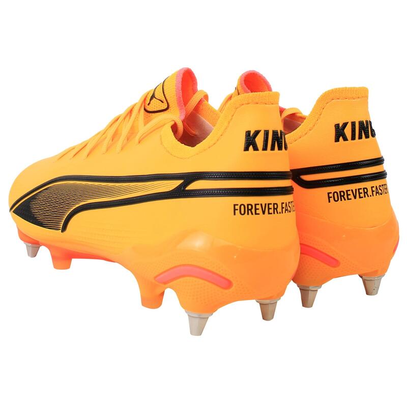 Încălțăminte de fotbal bărbați Puma King Ultimate MxSG portocalii