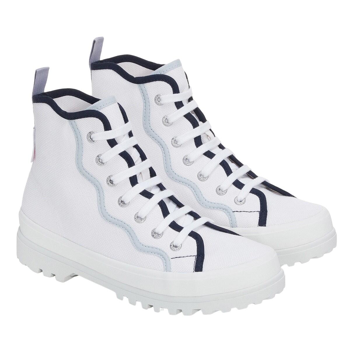white / blue
