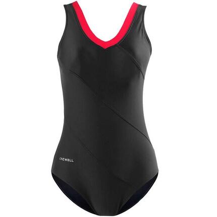Maillot De Bain 1 Pièce ANGIE Femme (Noir / Rouge)