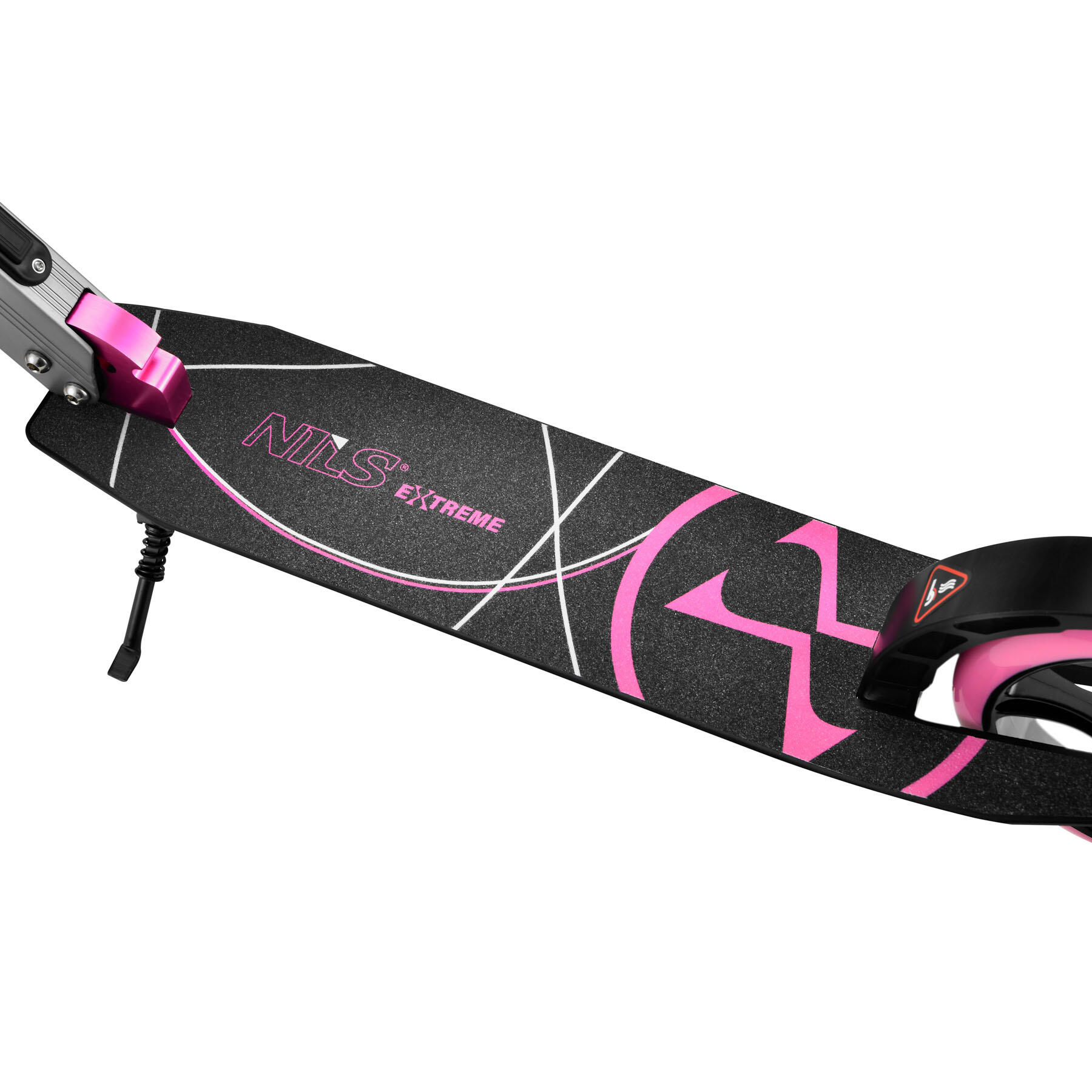 Opvouwbare kinderstep NILS Extreme HM127, 200 mm wielen, roze 5/7