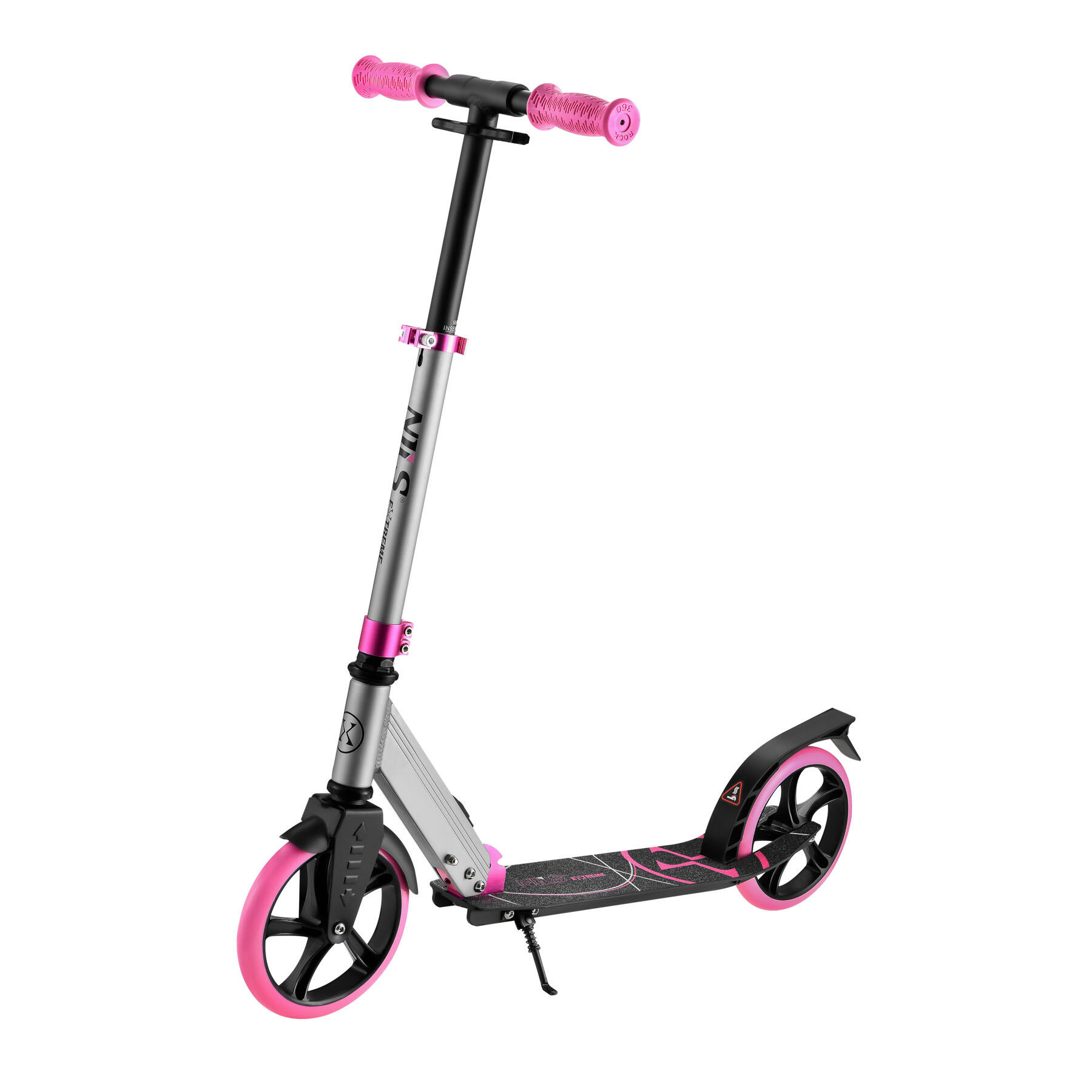Nils Extreme - Trottinette Nils Extreme Hm127 - Trottinette - Gris|rose - Taille Unique - Decathlon
